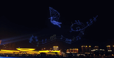 金鸡百花电影节开幕啦，1200架无人机点亮厦门最美夜空！